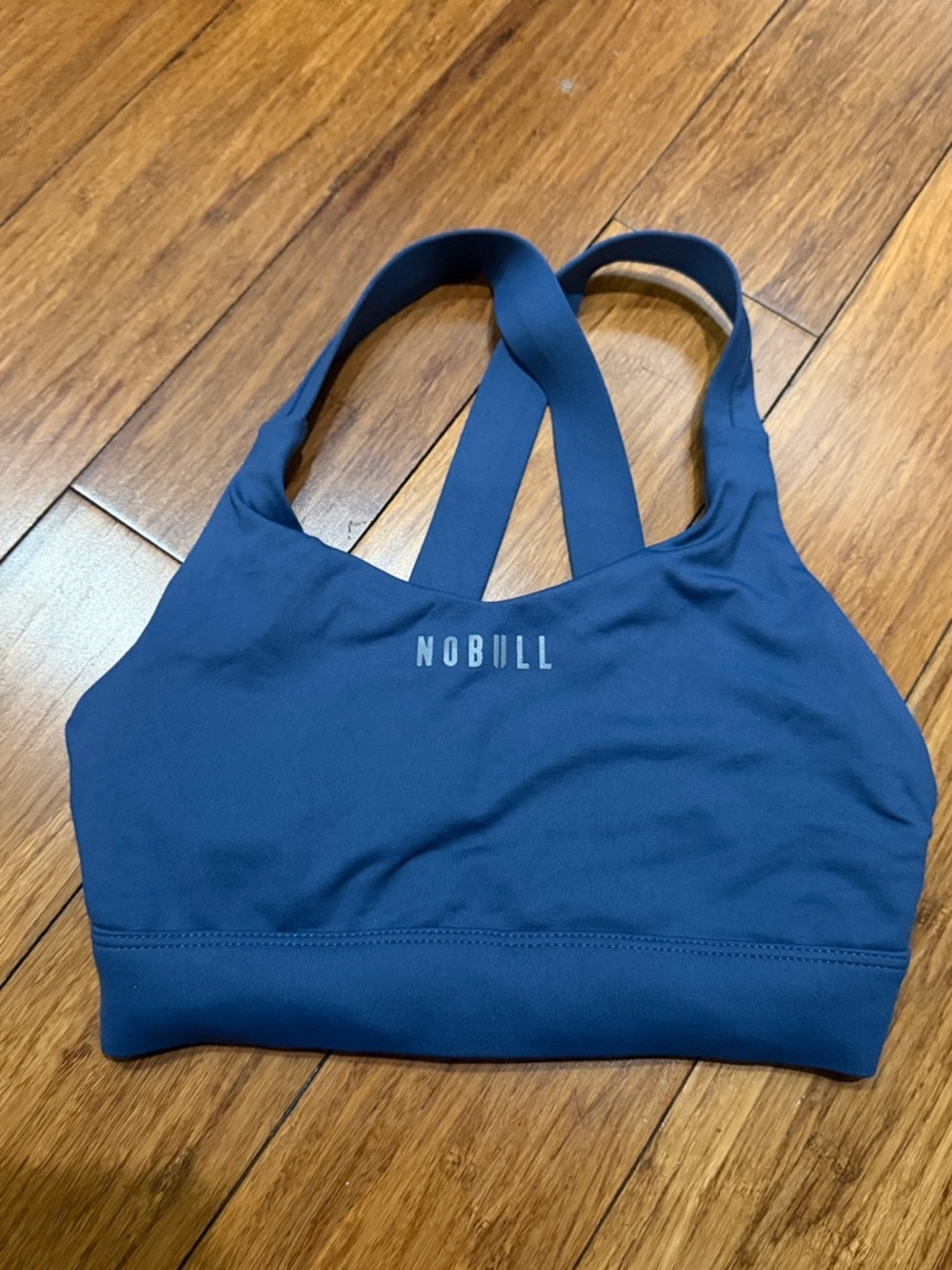 NOBULL Deep Navy Double-Strap Performance Sports Bra XS